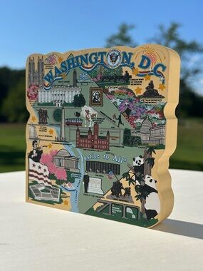 Cat’s Meow Village Washington DC Landmarks Wooden Shelf Sitter Collectible